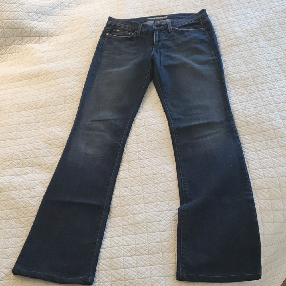 Joe's jeans dark wash 5 pocket denim. Bootcut socialite style, Size 28